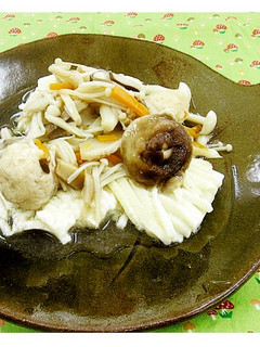 あったかきのこの豆乳ところてん-レシピのメイン写真