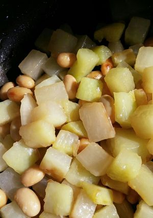 大根と大豆のコロコロいため-レシピのメイン写真