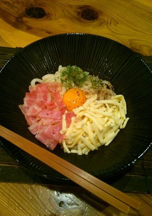 釜玉カルボナーラうどん-レシピのメイン写真