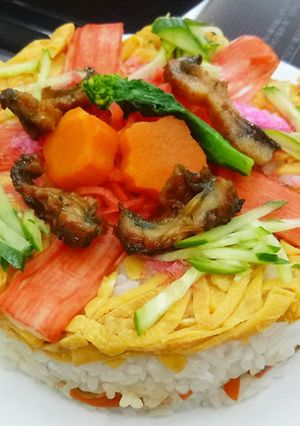 ひな祭りは♪春の彩り雛デコレちらし寿司♪-レシピのメイン写真