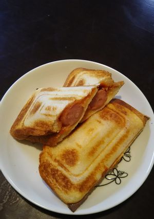 カルツォーネ風♪なホットサンド♥-レシピのメイン写真