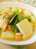 小松菜と豆腐の煮込み