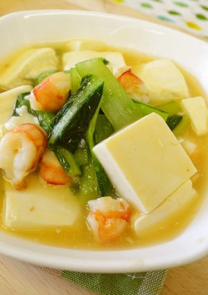 小松菜と豆腐の煮込み-レシピのメイン写真