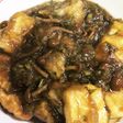 みぞれなめこの揚げ出しモチ豆腐