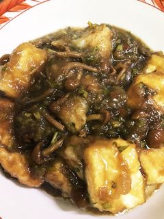 みぞれなめこの揚げ出しモチ豆腐-レシピのメイン写真