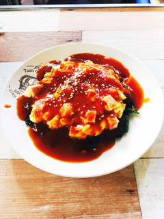 ほうれん草のふわふわ天津飯風(^^)-レシピのメイン写真