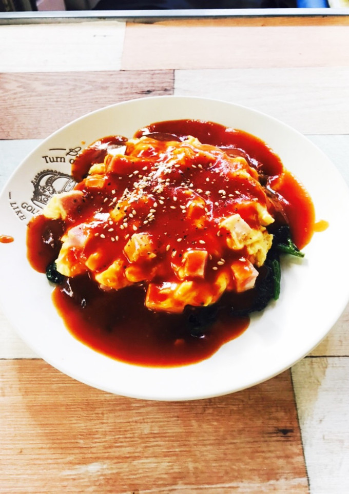 ほうれん草のふわふわ天津飯風(^^)-レシピのメイン写真