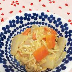 รูปของ ヘルシー！こんにゃく♡えのき♡味噌炒め