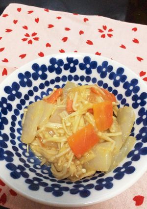 ヘルシー！こんにゃく♡えのき♡味噌炒め-レシピのメイン写真
