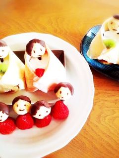 ひな祭り デザート お雛様ケーキ-レシピのメイン写真