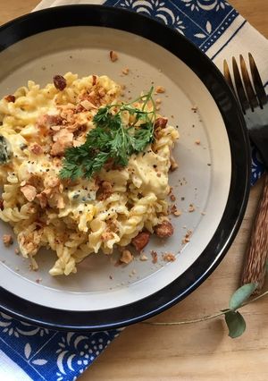 カボチャとベーコンのクリームパスタ-レシピのメイン写真