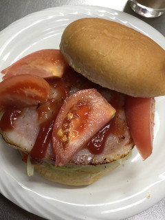 ハンバーガー(ハムステーキ)-レシピのメイン写真