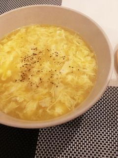 簡単★コーンクリーム缶かき玉スープ-レシピのメイン写真