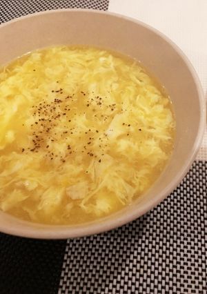 簡単★コーンクリーム缶かき玉スープ-レシピのメイン写真