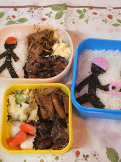幼稚園のキャラ弁(運動会)-レシピのメイン写真