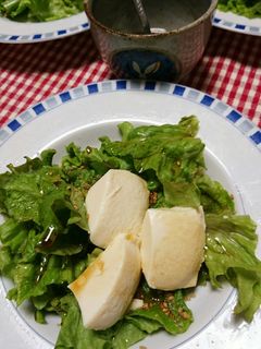 サニーレタスと豆腐の葉っぱサラダ-レシピのメイン写真