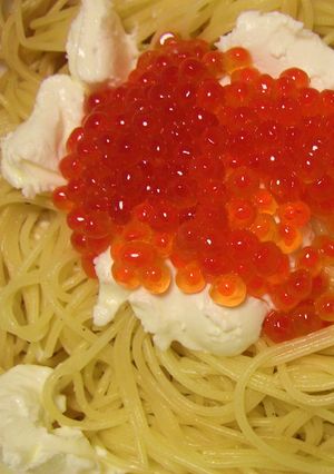 イクラとクリームチーズのパスタ-レシピのメイン写真