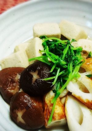 だし汁溢れ出す高野豆腐と竹輪の含め煮☆-レシピのメイン写真