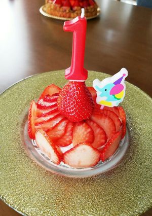 一歳BIRTHDAYケーキ-レシピのメイン写真