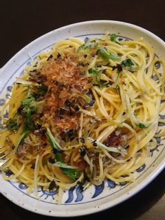 カルシウムたっぷり!梅じゃこパスタ-レシピのメイン写真