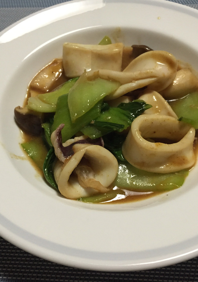いかと青菜のカレー炒め-レシピのメイン写真