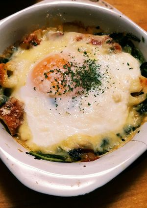 ほうれん草とちくわの卵とじ-レシピのメイン写真