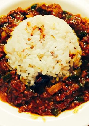 【パスタソースで簡単キーマカレー】-レシピのメイン写真