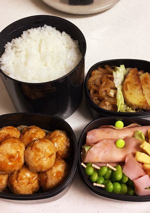 肉団子弁当-レシピのメイン写真