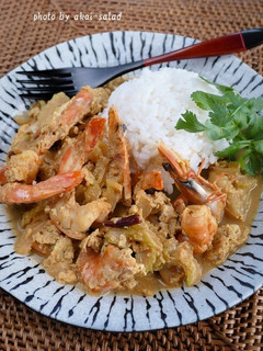 クンパッポンカリー(海老のカレー炒め)-レシピのメイン写真