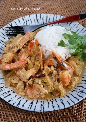 クンパッポンカリー（海老のカレー炒め）-レシピのメイン写真