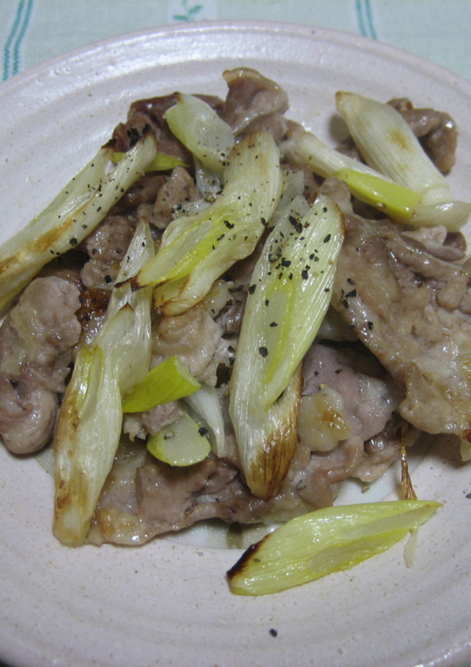 めっちゃ簡単★★豚肉とねぎの塩焼き-レシピのメイン写真