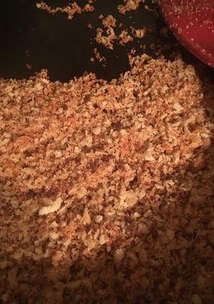 パン粉で粉チーズ ！ヴィーガンにも。-レシピのメイン写真