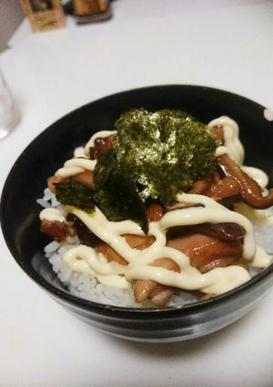 ご飯が進む☆鶏肉の照りマヨ丼-レシピのメイン写真