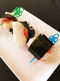 お餅が余ったらミニもちベーコン海苔巻き♡-レシピのメイン写真