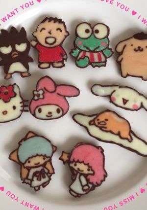 チョコプレート サンリオオールスターズ♡-レシピのメイン写真