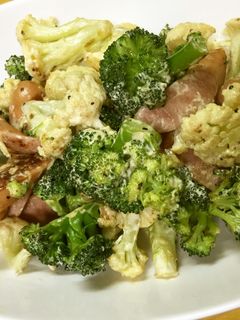 ブロッコリーとカリフラワーカラシマヨあえ-レシピのメイン写真