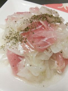 新たまねぎと生ハムの塩マリネ-レシピのメイン写真