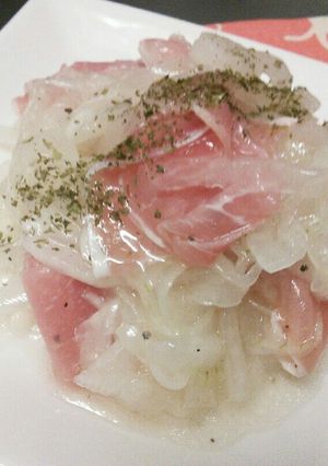 新たまねぎと生ハムの塩マリネ-レシピのメイン写真