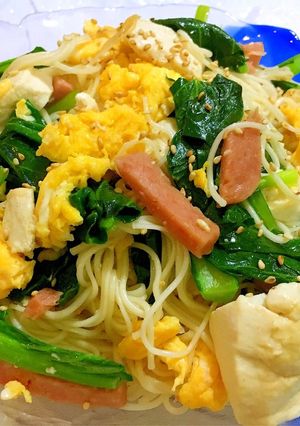 味付け簡単♪そうめんチャンプル〜♡-レシピのメイン写真