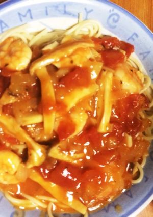 海老クリームパスタ-レシピのメイン写真