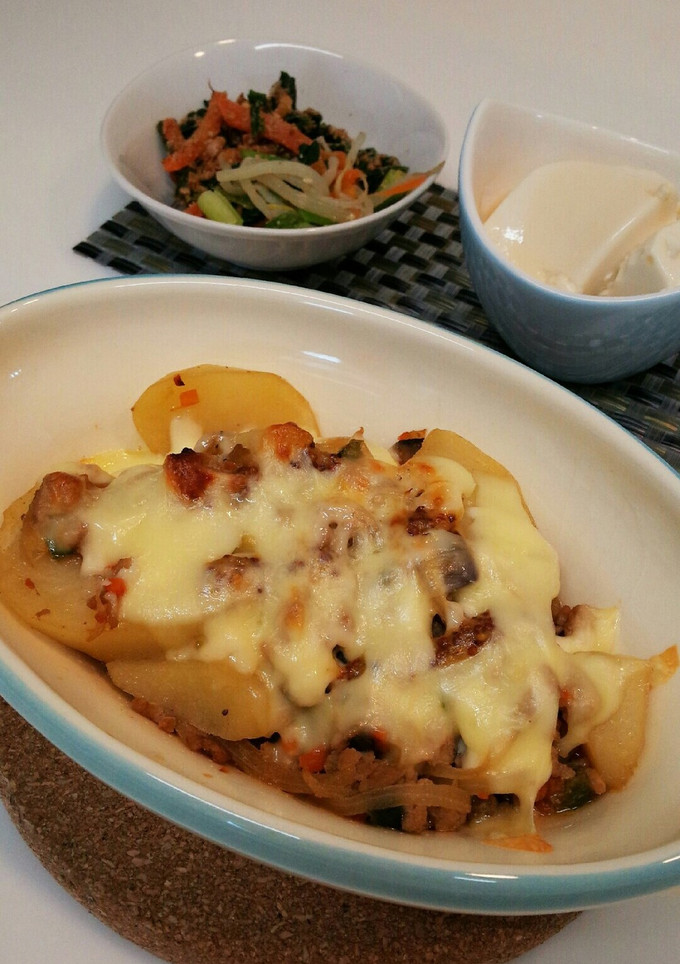 豚挽き肉とじゃがいものマヨマスタード焼き-レシピのメイン写真