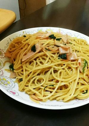 ほうれん草とハムのバター醤油パスタ♪-レシピのメイン写真