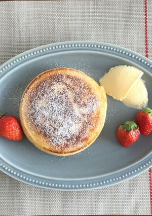 もちもちパンケーキ(HM不使用)-レシピのメイン写真
