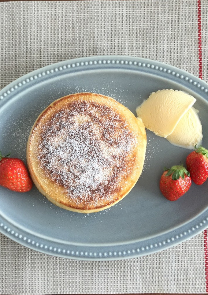 もちもちパンケーキ(HM不使用)-レシピのメイン写真