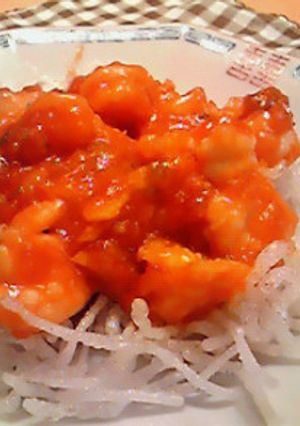 小エビのケチャップ炒め（エビチリ風）-レシピのメイン写真