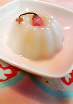 桜杏仁豆腐-レシピのメイン写真