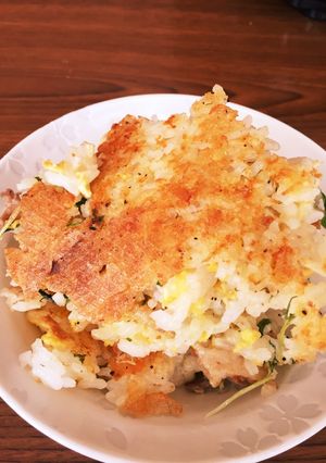 水菜と豚肉のホットプレートチャーハン-レシピのメイン写真