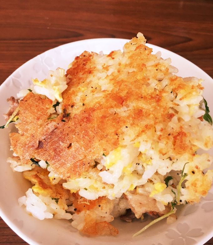 水菜と豚肉のホットプレートチャーハン-レシピのメイン写真