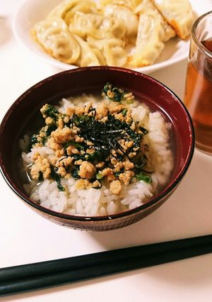 鶏そぼろ茶漬け-レシピのメイン写真