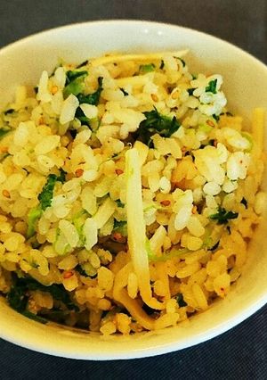 明太子炊き込みの菜の花混ぜご飯-レシピのメイン写真
